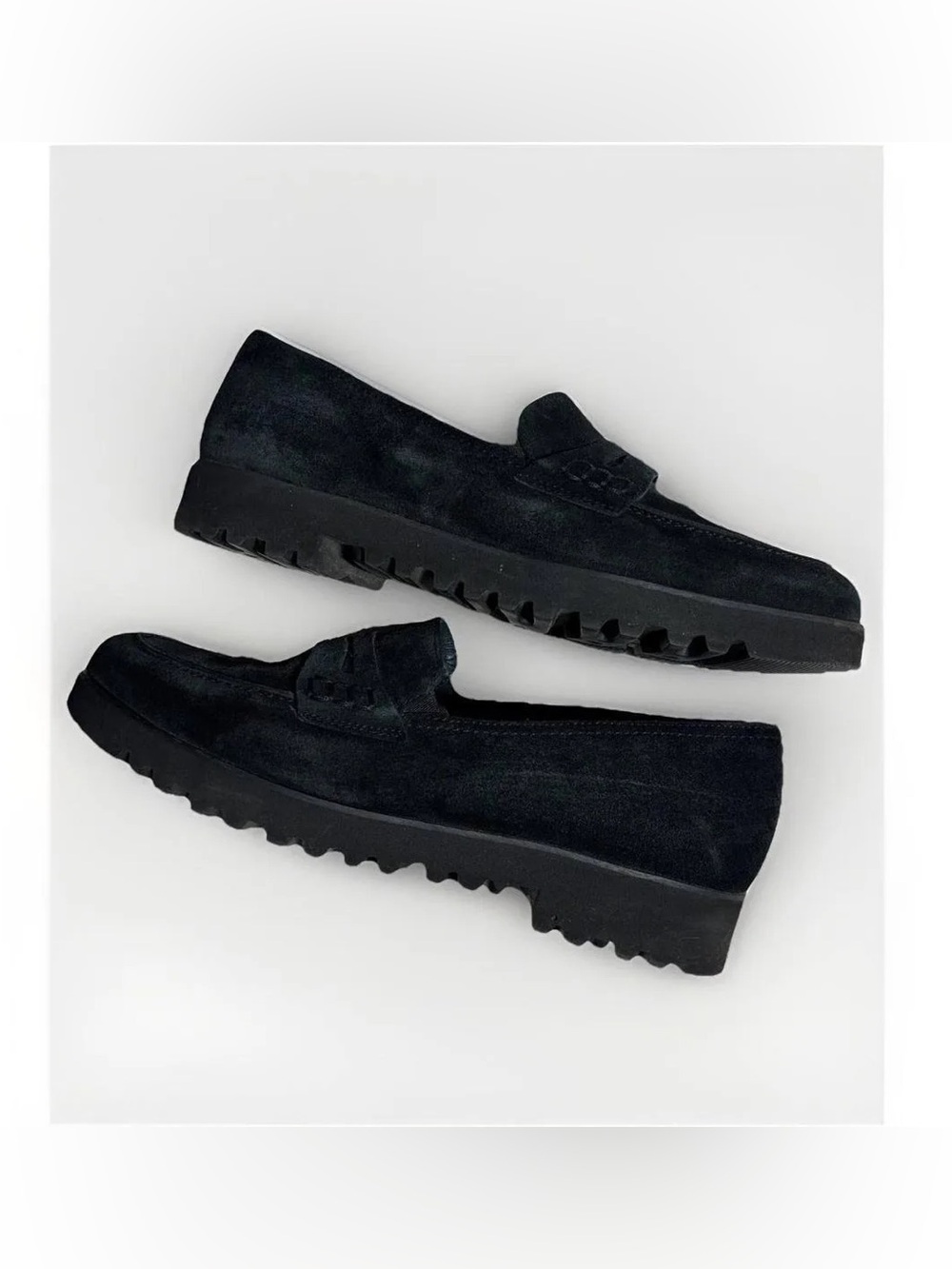 PAUL GREEN WOMENS REED PENNY LOAFER SUEDE BLACK UK SIZE 7.5 US SIZE 10 NEW